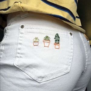 White Faded Glory Shorts